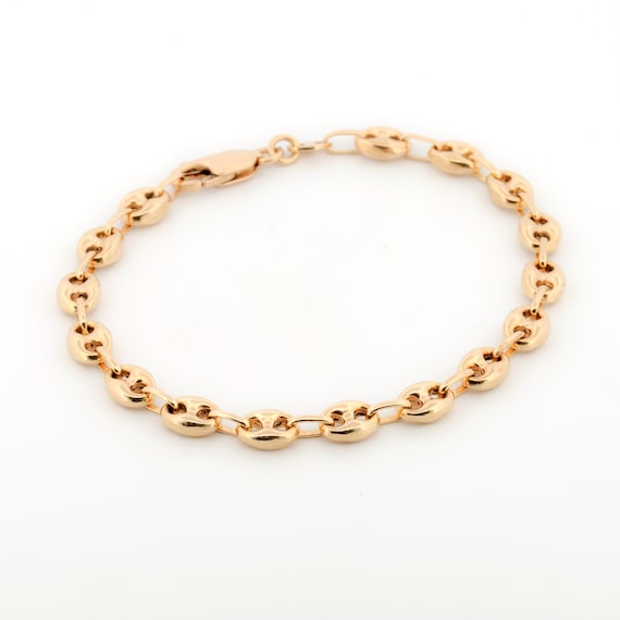 Mariier's Puff "Gucci" Link 6mm Chain Bracelet in… - image 2