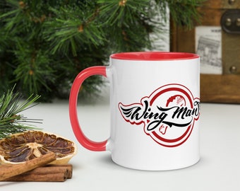 Wingman mug, wing man mug, wingman, funny mug, fun mug, tea mug, buffalo mug, dad mug, coffee mug, red mug