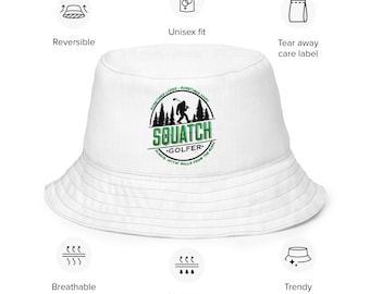 Sasquatch Golfer Bucket Hat – Funny Bigfoot Sun Hat