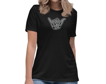 Women's Aloha Shaka T-Shirt - Relaxed Fit Hawaii Tee