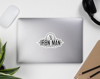 Iron Man Golfer Vinyl Sticker
