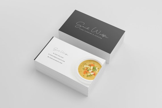 restaurant business card bakery business card business card etsy restaurant business card