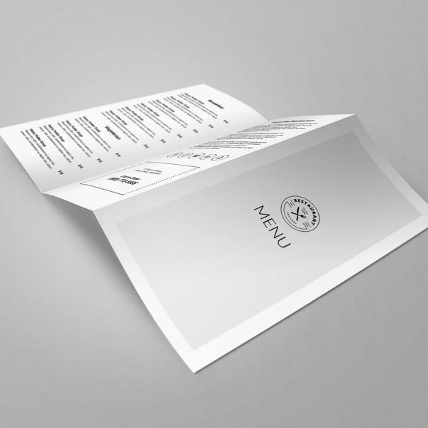 Takeout menu, Trifold Menu, menu template, takeaway menu, catering menu, menu flyer, menu handout, instant download, ms word, google docs