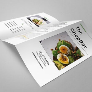 Plantilla de menú de restaurante, menú tríptico, menú para llevar, menú de catering, folleto de menú, folleto de menú, descarga instantánea, ms word, google docs