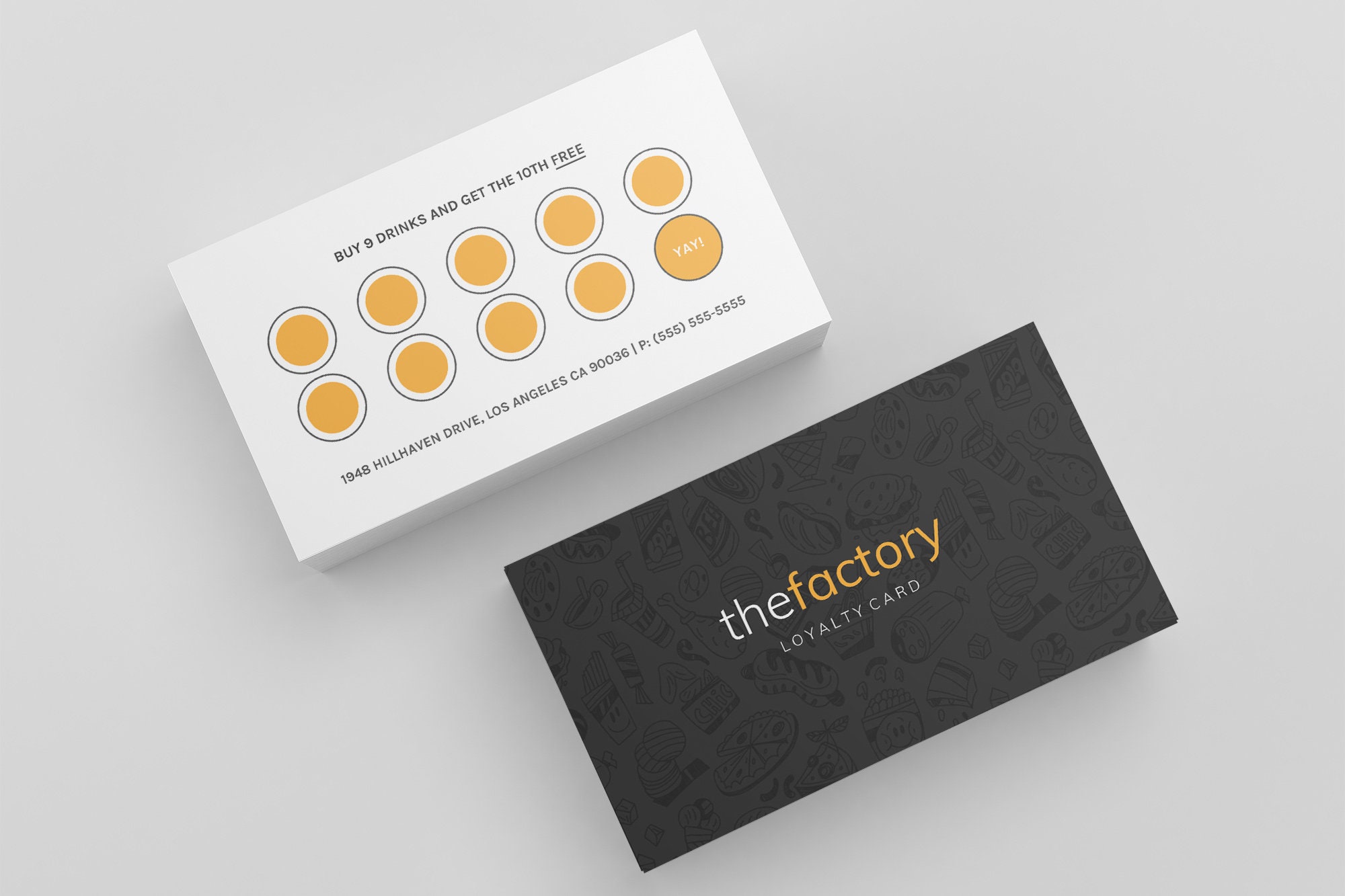 Loyalty Card Template 04 2 sided loyalty card customizable - Etsy.de