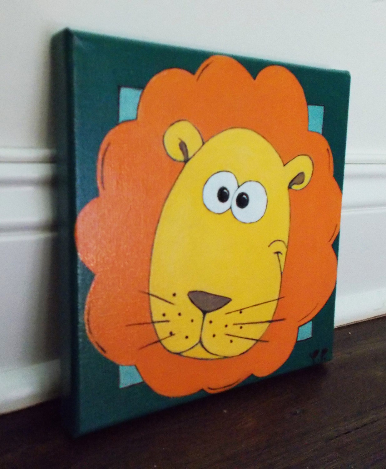 Original Painting Lion Acrylic on Canvas | Etsy