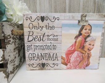 4x6 Picture Frame Gift For Grandma The Best Moms Get Promoted To ... Grandma Gift Memere Gift