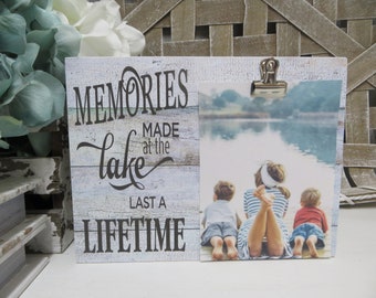 Lake Frame / Memories Made At The Lake Last a Lifetime /  Lake Picture Frame / Lake Family Frame / Lake Lover Frame / Lake Vacation Frame