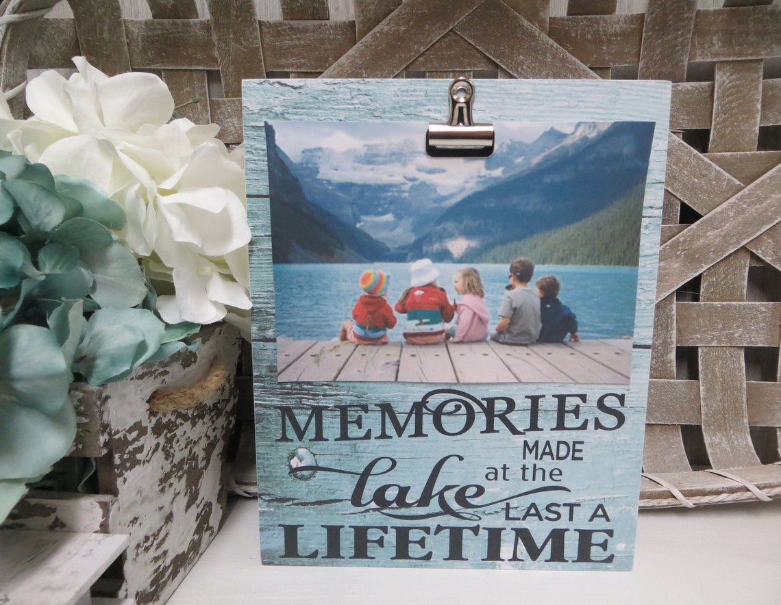 Lake Frame / Memories Made at the Lake Last a Lifetime / Lake Etsy