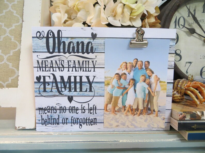 Wood Family Frame Ohana Means No Image 0