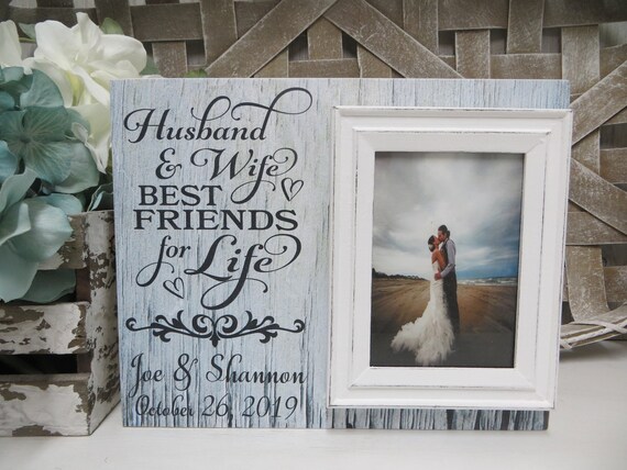 best friends for life husband and wife frame