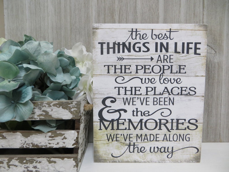Wood Friend Sign the Best Things in Life Are the People | Etsy