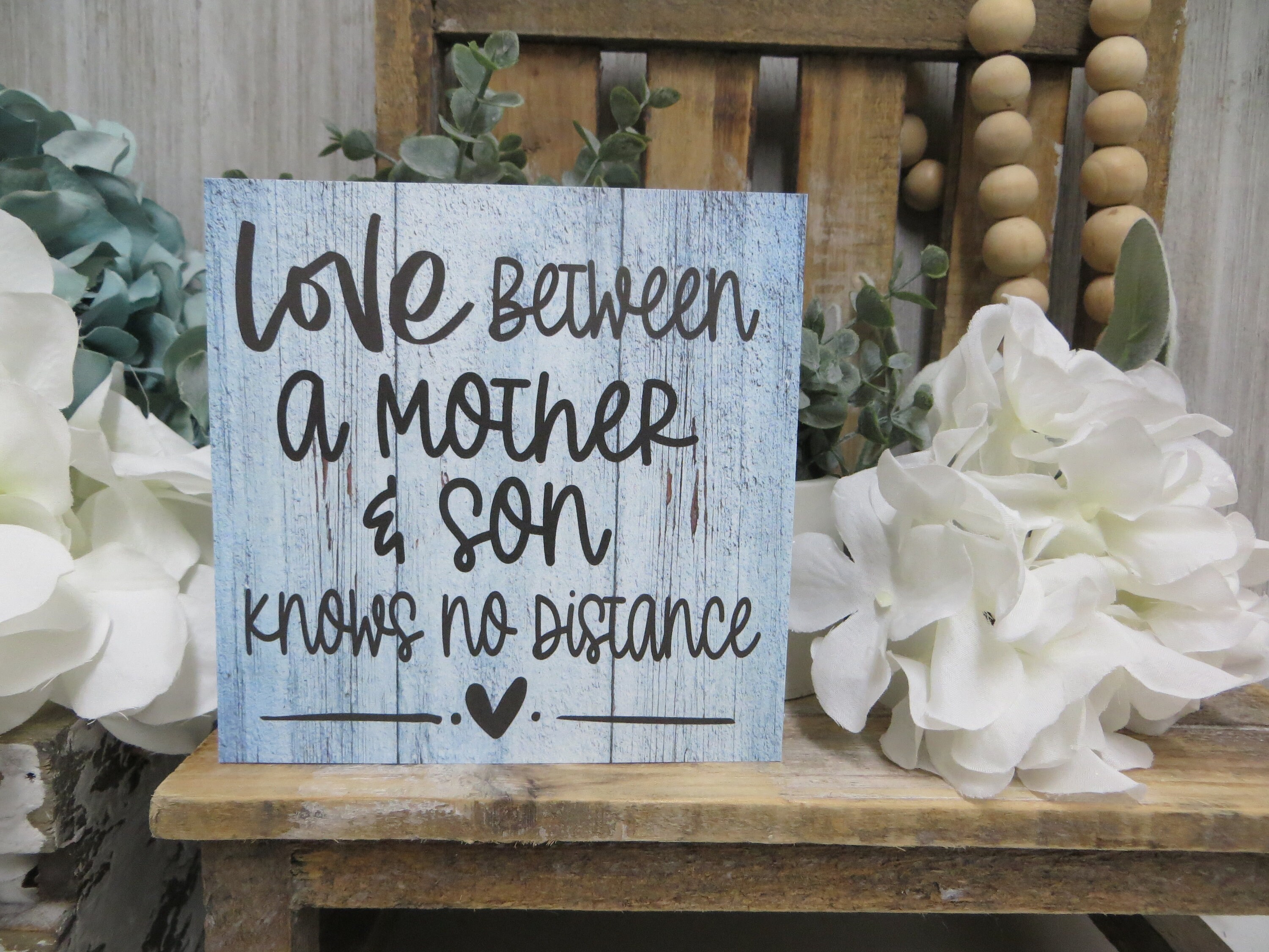 Son Sign / Love Between A Mother & Son Knows No Distane / Son - Etsy