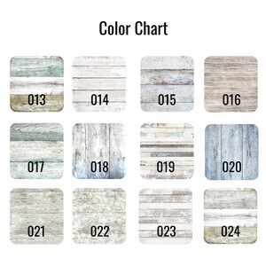 Peut inclure: Nuancier de couleurs montrant 12 motifs de grain de bois diff&eacute;rents. Les motifs sont num&eacute;rot&eacute;s de 013 &agrave; 024.