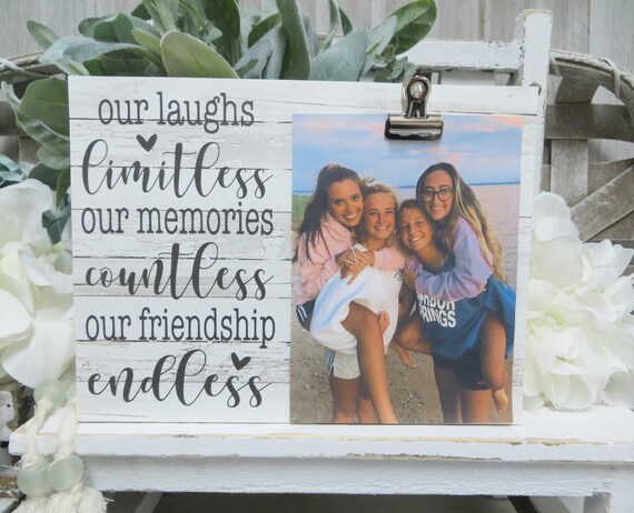 Good Friends Are Like Stars You Don't Always See Them But You Know They're  Always There Friend Picture Frame 4x6 Inch Unique BFF Birthday Wooden Photo  Frame for Best Friend 