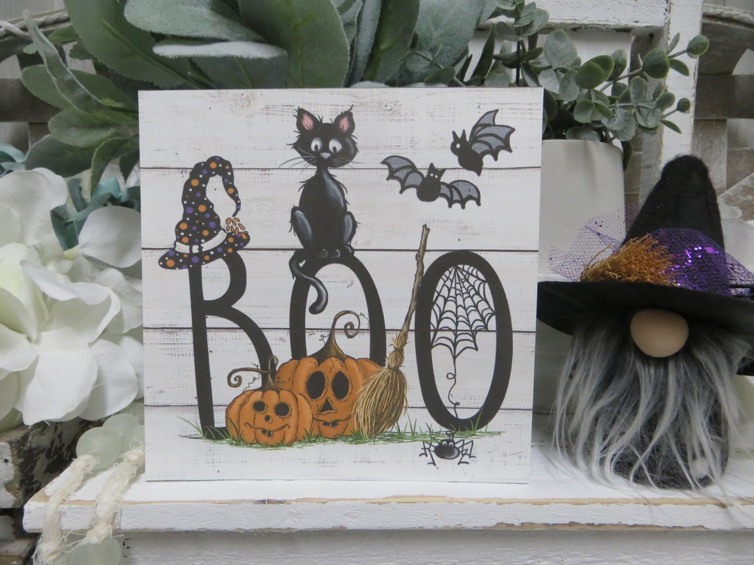 Halloween BOO Sign / BOO / Fall Home Decorations / BOO Halloween Sign ...