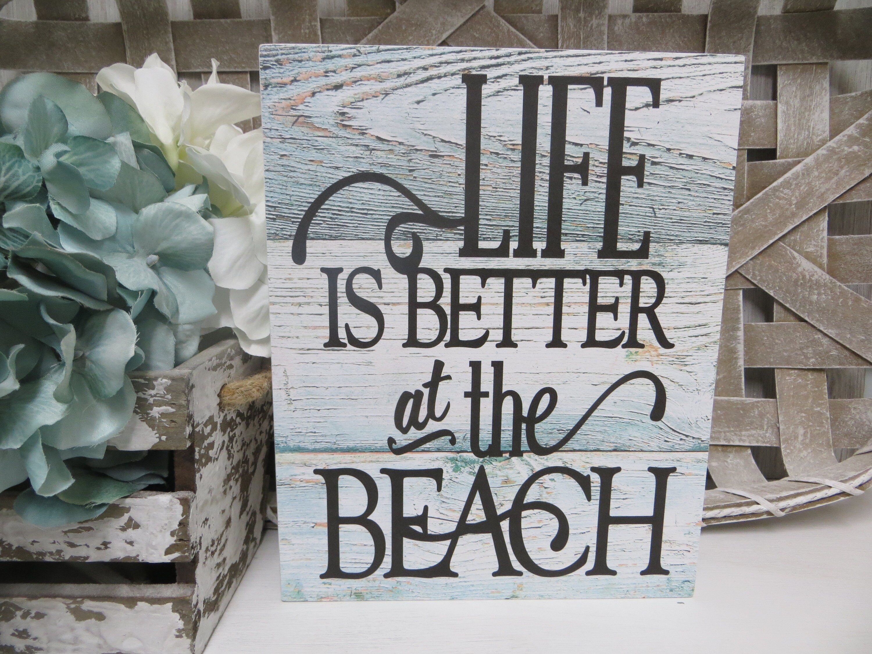 Beach Sign life is Better at the Beach Beach - Etsy