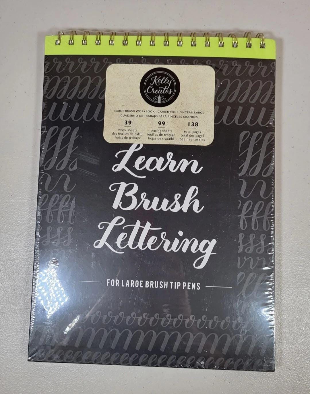 Kelly Creates Large Brush Workbook. Learn Bouncy Brush Lettering ...