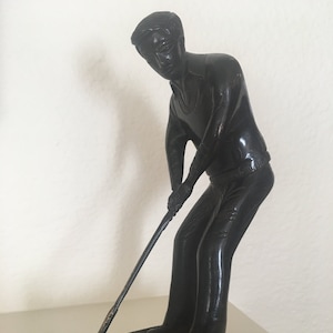 Golfer bronze statue vintage - Golf figurine - sports