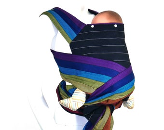 Meh Dai (Mei Tai) Baby Carrier - Daiesu Rainbow at Night - Baby to toddler carrier