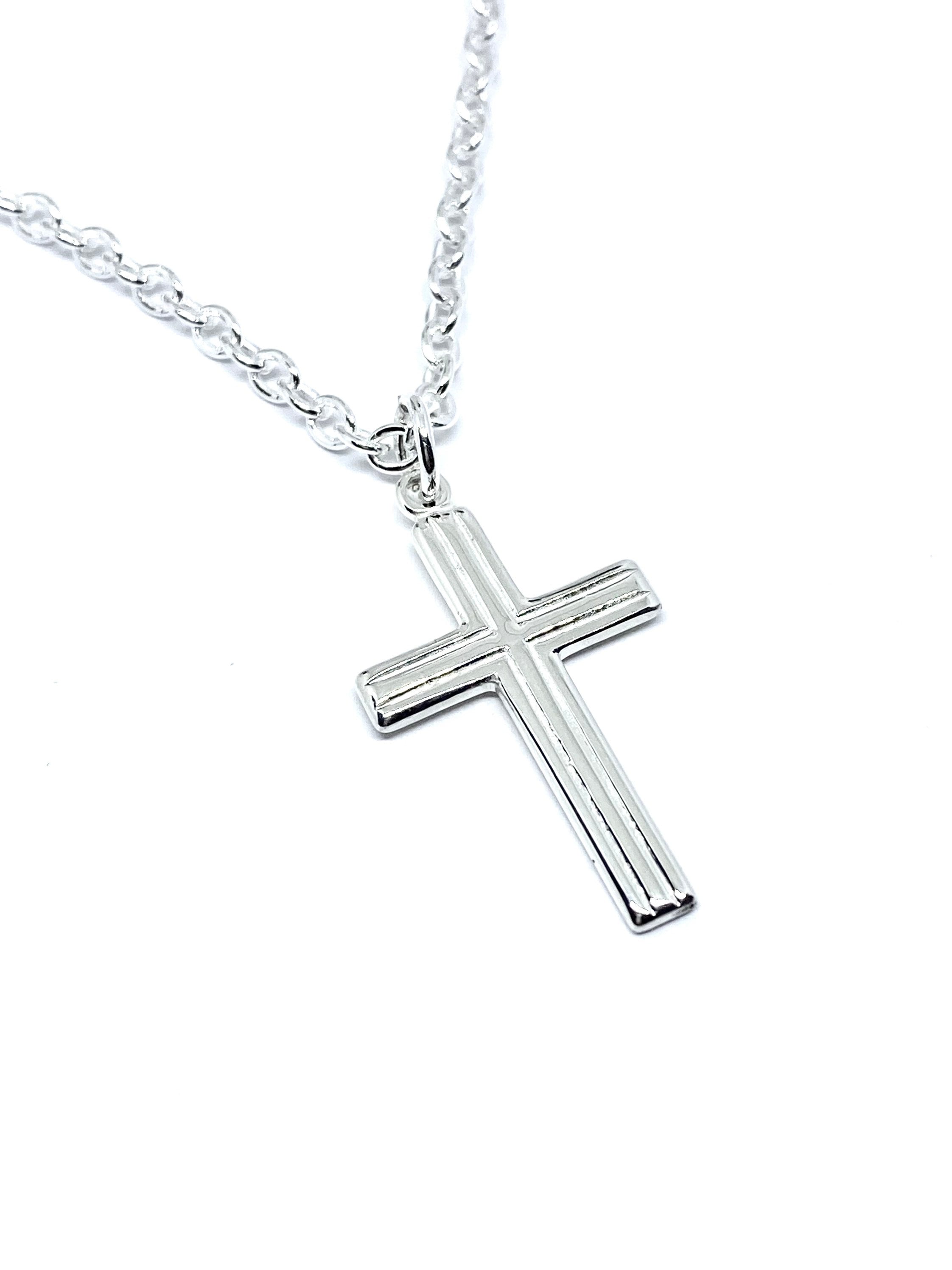 Mens Cross Necklace Men's Cross Necklace Cross for a Etsy