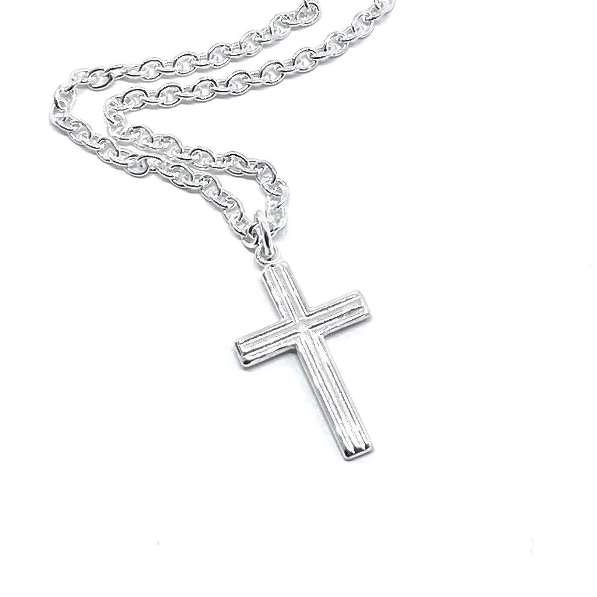 Mens Cross Necklace Men's Cross Necklace Cross for a Etsy