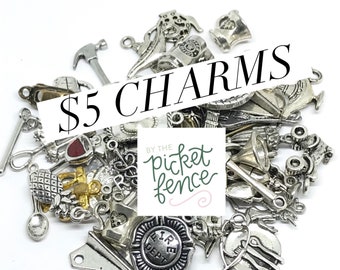 Charms Sold Separately, Create Your Own, Bangle Bracelet Charm, Create Your Own Necklace, Keychain Charm, Wedding Bouquet Charm, Team Gifts