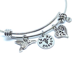 Medical Alert Bracelet Women, Medical ID Bracelet, Diabetic Medical Alert Jewelry, Diabetic Bracelet