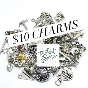 Add A Charm, Customized Bangle Bracelet Charm, Create Your Own Necklace, Teen Gift, Keychain Charm, Wedding Bouquet Charm, Team Gifts