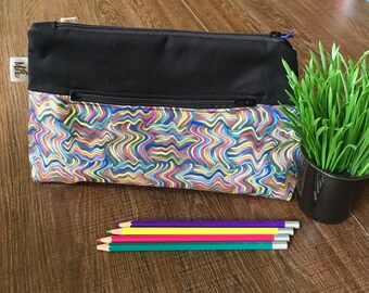 Pencil case, Pocket for pencils, Cosmetic Bag, Storage pouch