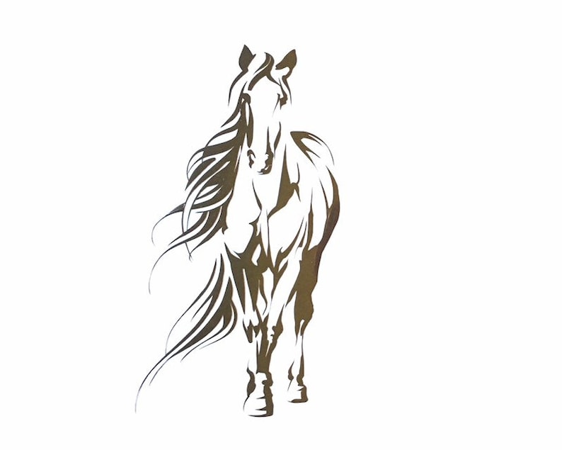 Horse heat transfer vinyl decal for clothing HTV decal Etsy