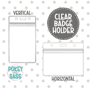 Clear Badge Holder, Clear PVC Badge Holder, Resealable Pouch, Vertical Clear Badge Protector, Horizontal Badge Protector Sleeve