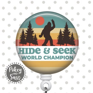 Funny Badge Reel, Big Foot Sasquatch, Heavy Duty, Lanyard, Funny Nurse Badge Reel, Nurse Badge Holder, Funny Badge, Magnet Back