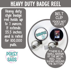 Funny Badge Reel, Dumpster Fire, Retractable Badge, Badge Holder, Premium Badge Clip, Heavy Duty, Lanyard, Carabiner image 5