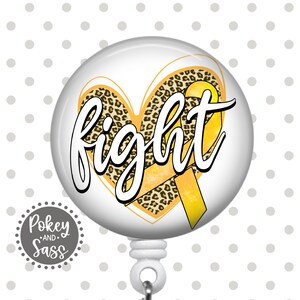 Childhood Cancer Badge Reel, Cancer Awareness Badge Reel, Gold Ribbon Badge, Carabiner, Lanyard, Stethoscope Tag