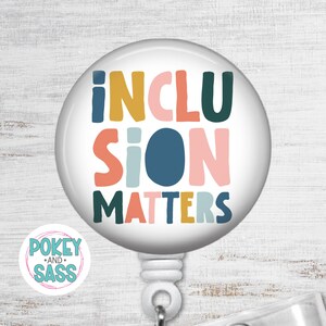 Inclusion Matters Badge Reel, Neurodiversity Badge Holder