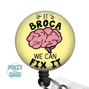 Funny Neuro Brain Badge Reel, Heavy Duty, Neuro Badge Reel, Brain Badge Holder, Lanyard, Carabiner, Neurology Badge Reel