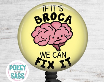 Funny Neuro Brain Badge Reel, Heavy Duty, Neuro Badge Reel, Brain Badge Holder, Lanyard, Carabiner, Neurology Badge Reel