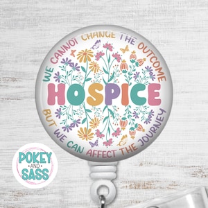 Hospice Nurse, Retractable Badge, Badge Holder, Premium Badge Clip, Heavy Duty, Lanyard, Carabiner