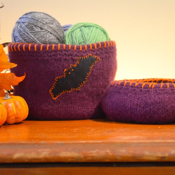 Felted Treat Bowls - Knit