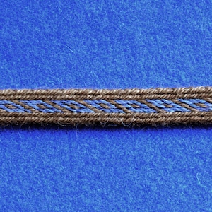 Tablet Woven Braid Based on Oseberg Finds, Oseberg Card Weaving, Silk Tablet Woven Braid,