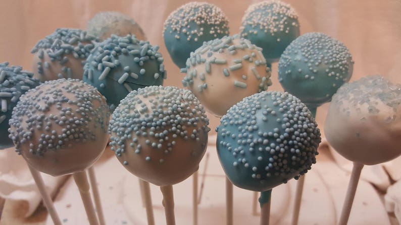 Baby Shower Cake Pops 1 Dozen Gourmet Pop Favors New Image 0