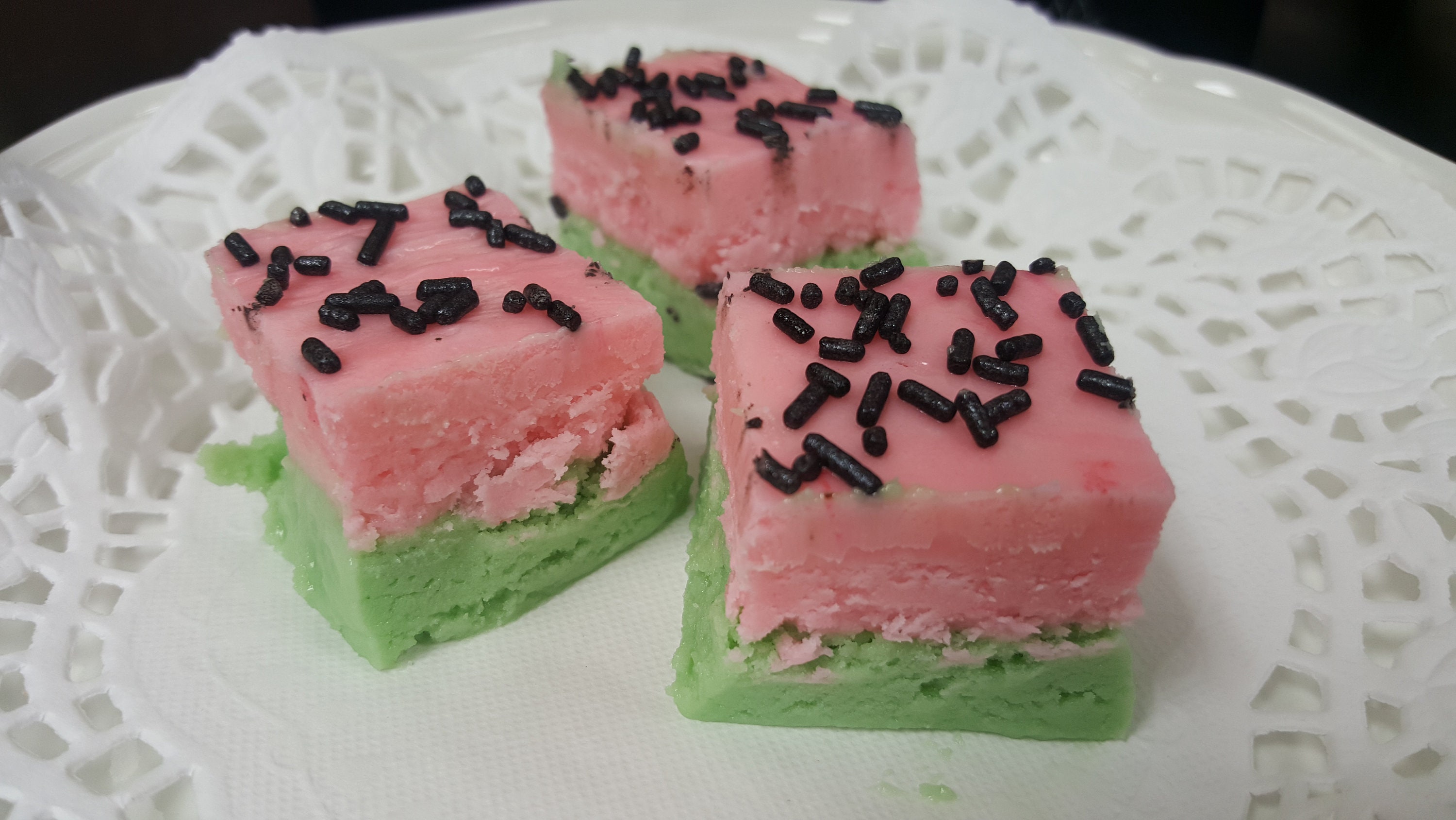 WATERMELON FUDGE Gourmet Candy Fudge 1/2 Pound Etsy