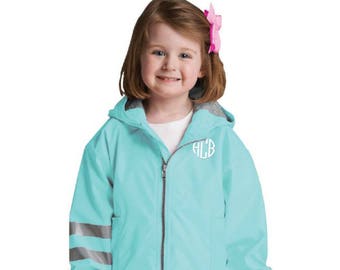 Children's Monogrammed Charles River Rain Jacket, Toddler Rain Jacket