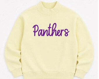 Custom Butter Yellow Mock neck Sweatshirt