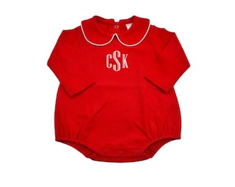 Monogrammed/Personalized Boys Long Sleeve Bubble
