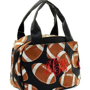 Monograma /Personalizado Almuerzo de Fútbol Tote /Bolsa, Regalo para Niños, Regalo de Mujeres