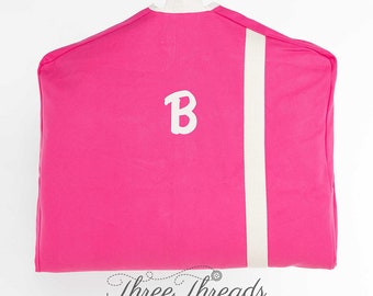 Monogrammed Hot Pink Garment Bag, Girl's Garment Bag, Women's Garment Bag, Travel Bag