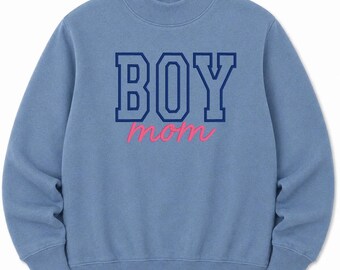 Custom Slate Blue Mock neck Sweatshirt