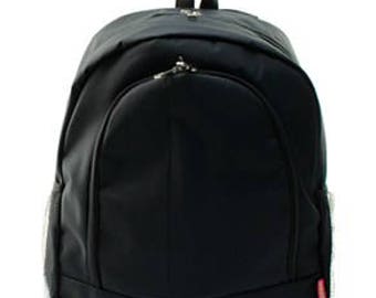 Monogrammed/Personalized Solid Black Backpack/Bookbag, Kid's Backpack, Girls Backpack, Boys Backpack